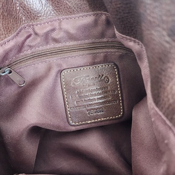 Fossil Maya Brown Quilted Shoulder Bag Purse - Picture 6 of 8